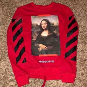 Off-White Mona Lisa Crewneck Red